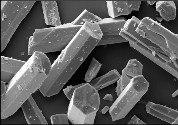 Crystals from ENiGMA treated water preventing limescale